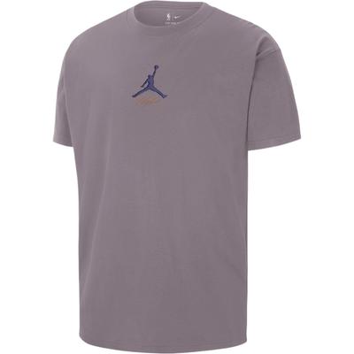 Phoenix Suns Courtside Statement FW24 Edition Comfortable Crew Neck Pullover Short Sleeve T-Shirt Men Tops Purple-Smoke HF5440-524