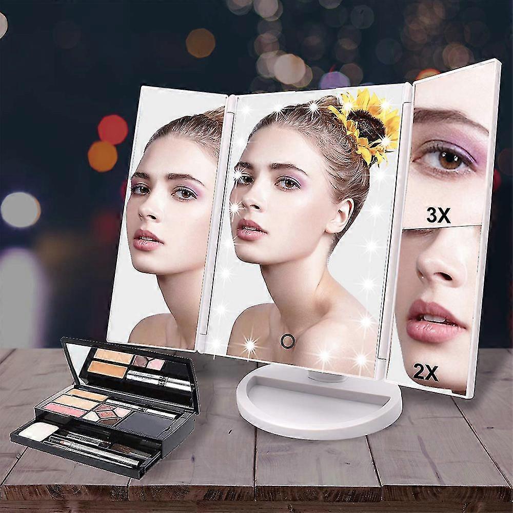 Makeup Mirror With Lights 22 Led Vanity Mirror With 2x/3x Magnification