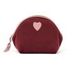 Franc Franc Japan Heart Patch Velour Pouch S Brown