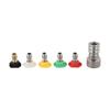 Metal Construction Quick Connector Multiple Degree Spray Nozzle Tips  Outdoor Cleaning