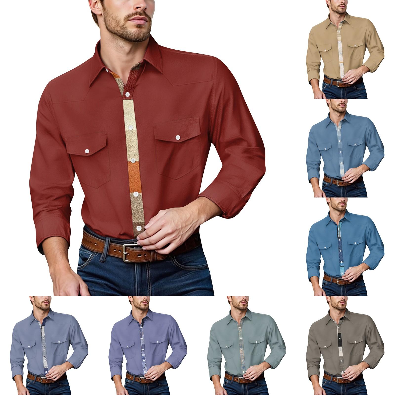 

Men S Fashionable Lapel And Shoulder Length Short Sleeved Casual Top L синій
