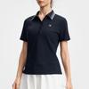 FILA Tennis Simple Comfortable Casual Short Sleeve Polo Shirt Women tops Legendary-Blue A11W623138F-NV