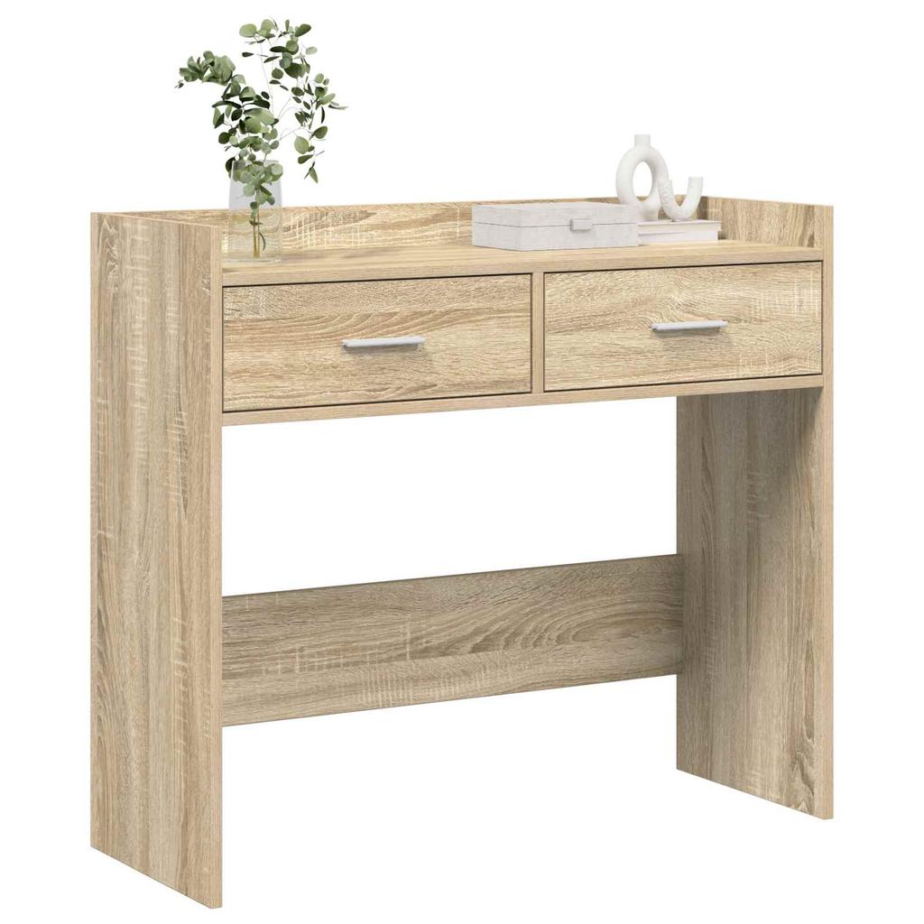 Console Table Sonoma Oak 90 x 35 x 80 cm Particle Board