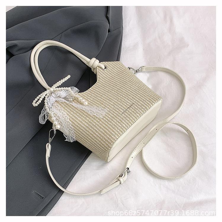 Summer Small Bag Women's 2025 New Versatile Shoulder Crossbody Bag Premium Sense Foreign Style Super Fire Portable Bucket Bag