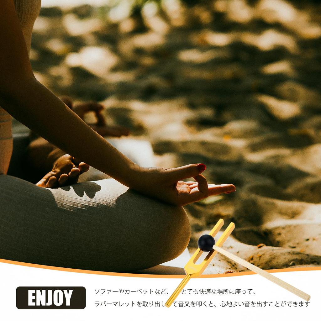 Dreld 528Hz Tuning Fork Tuner for DNA Repair and Healing, Perfect Healing Instrument with Cleaning Cloth, Silicone Hammer, and Storage Pouch,