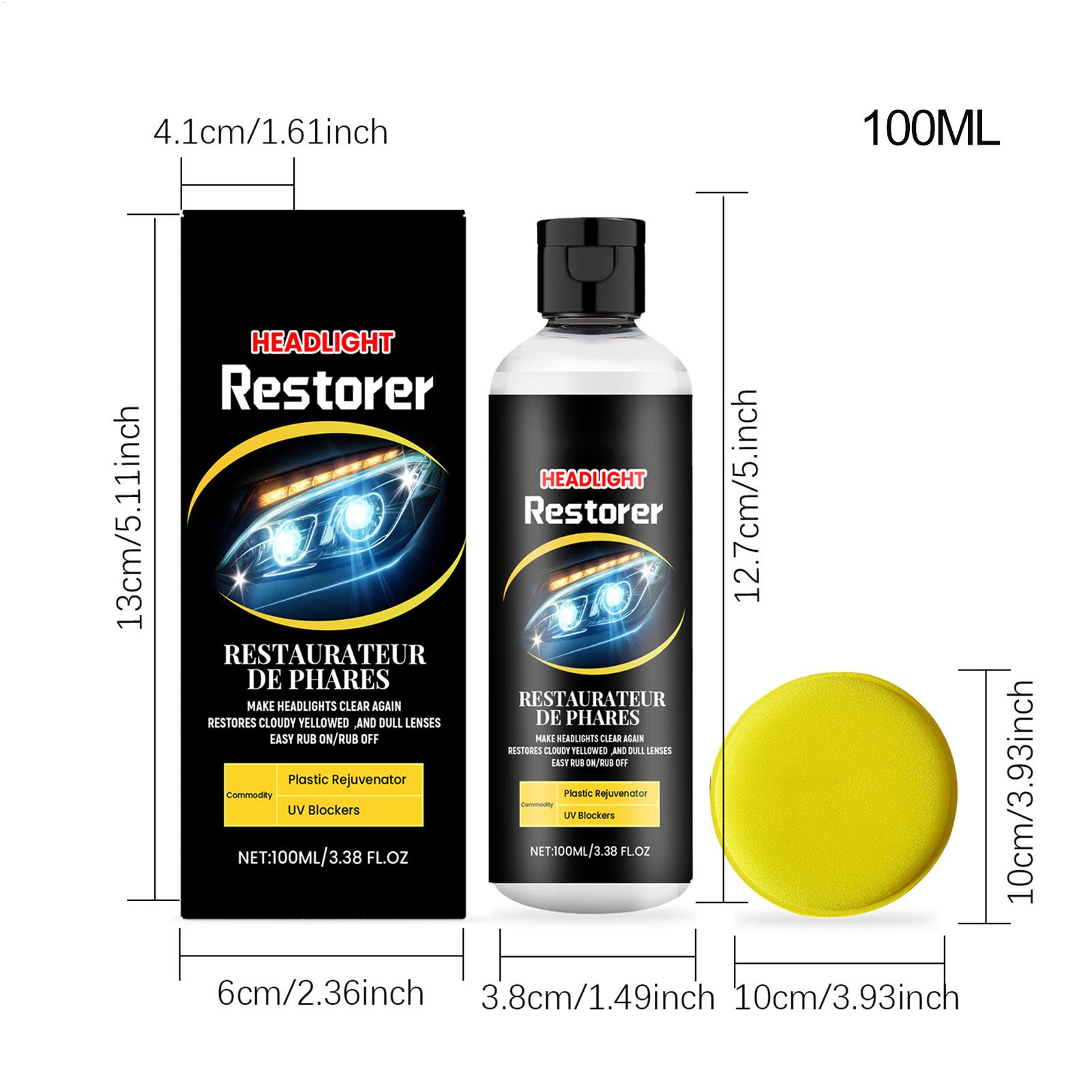 

Headlight Cleaner Spray 100ml Car Headlight Repair Fluid Automotive Exterior Supplies Headlamp Scratches Remover Fluid For China Mainland