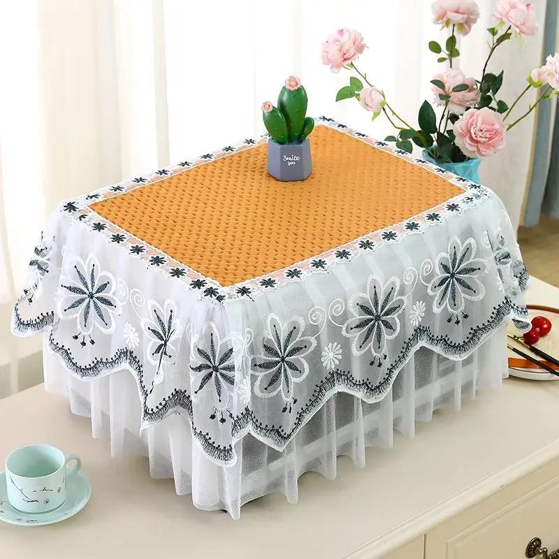 

Чехлы для микроволновых печей All Inclusive кружевной декоративный пылезащитный чехол для бытовой кухни маслянистый противообрастающий чехол для холодильника универсальный 35x50x25cm оранжевый