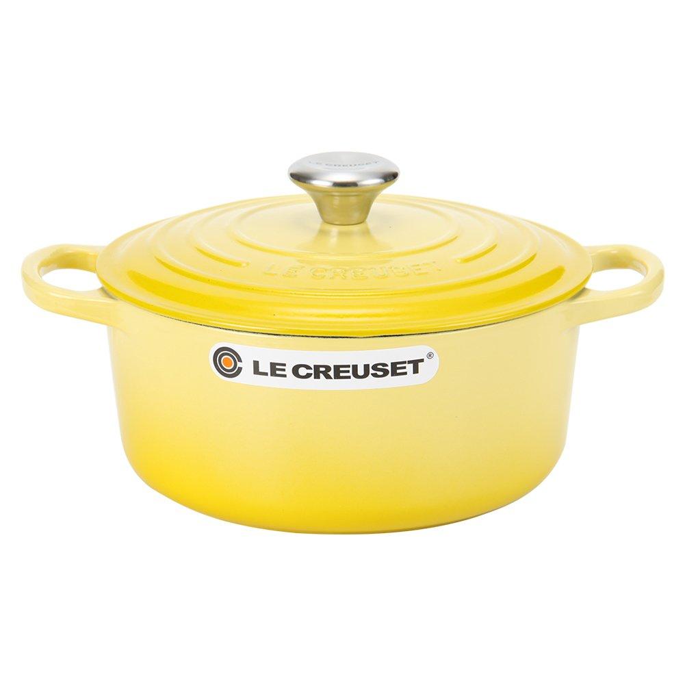 

Каструля Le Creuset Cocotte Ronde 403 Creuset/Le Дворучна 21177-24см Soleil/Жовта (Срібна ручка) [Елемент] жовтий