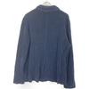 LARDINI IELJM19 Navy Knit Boutonniere 2B Tailored Jacket Jacket M NavyUsed