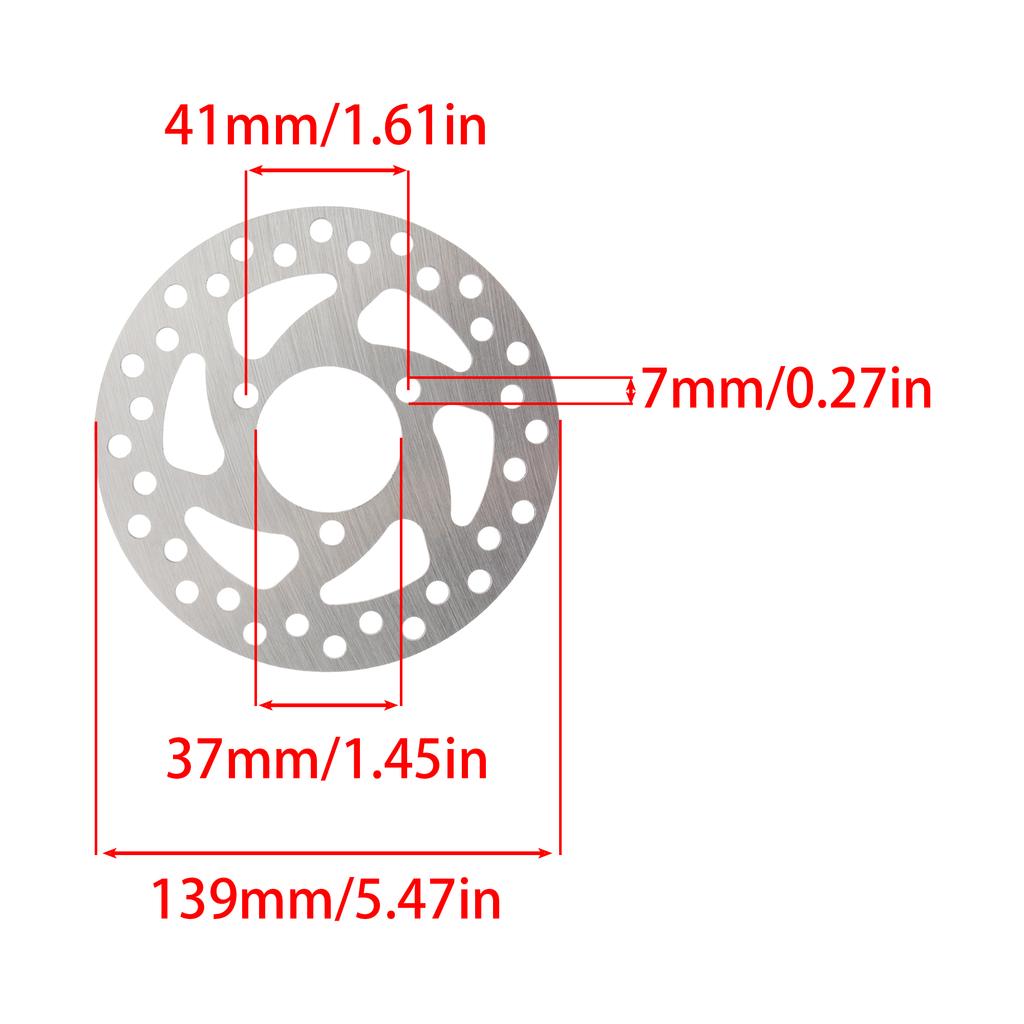 Elektrischer Roller Motorrad 120mm 140mm 3-Loch Bremsscheibe Edelstahl CNC Zubehör für 47cc 49cc 50cc 2T ATV Mini Moto