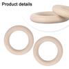 Solid Birch Wooden Gymnastics Rings Pair for Effective Fitness Training