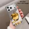 Gold base transparent fruit electroplated glass Phone Case  for iPhone 17 16 15 14 13 12 11 Pro Max Plus shock protection Cover