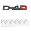 3D Metal D-4D Logo Rear Trunk Badge Emblem Car Sticker Decals for Toyota Land Cruiser Corolla RAV4 Verso Prado Camry Accessories FV7