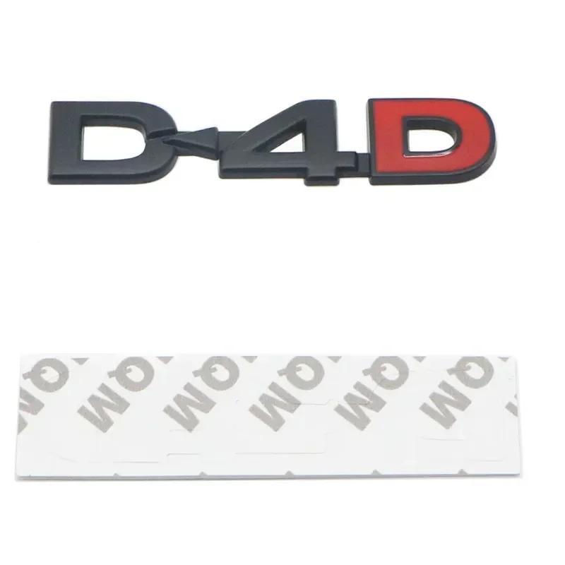 3D Metal D-4D Logo Rear Trunk Badge Emblem Car Sticker Decals for Toyota Land Cruiser Corolla RAV4 Verso Prado Camry Accessories FV7