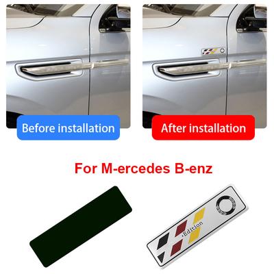 2 pçs lado do carro fender tronco traseiro emblema emblema decalque adesivo de carro para w203 w204 w205 w211 w212 w213 w221 x166 x218