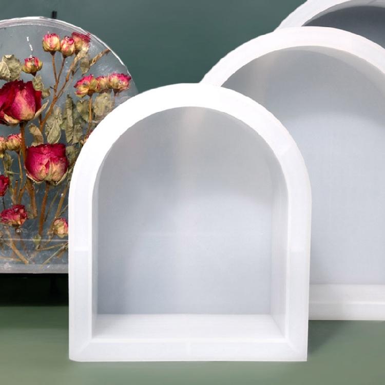Epoxy Resin Mold Arch Resin Mold Bookends Resin Mold for Flowers Preservation