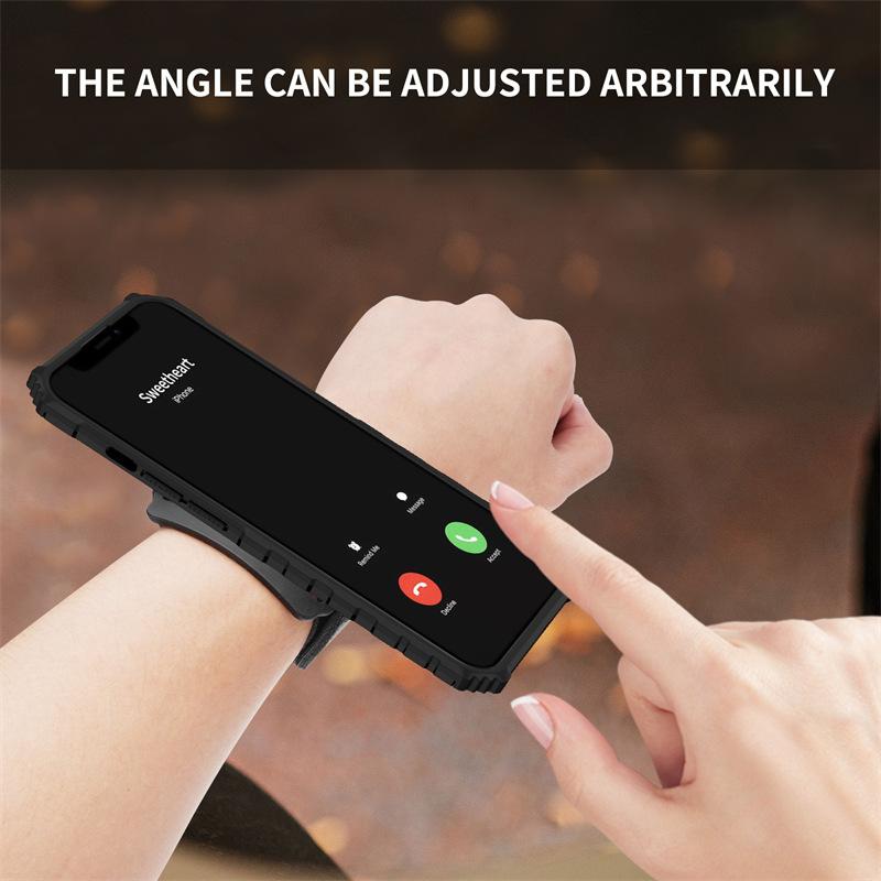 For Google Pixel 8 Pro / Pixel 8 / Pixel 6a 6 Pro Case Armor Kickstand With Wrist Strap Outdoor Sports Phone Case Back Cover