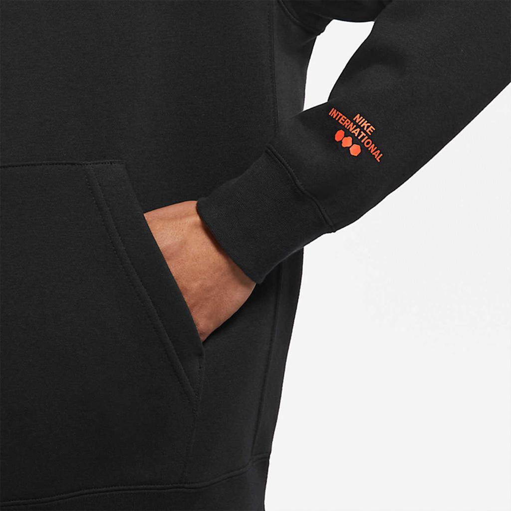 Nike Alphabet Logo Print Pullover Hoodie Men Hoodie Black DR7830-010