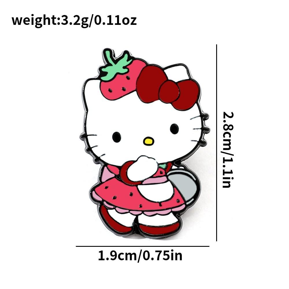 Cute Creative Personality Sanrio Metal Badge Pudding Dog Kulomie Alloy Oil Drop Brooch Accessories