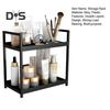 Countertop Storage Rack Double Layers Heavy Duty Metal Home Office Living Room Kitchen Bathroom Cosmetics Organizer Holder