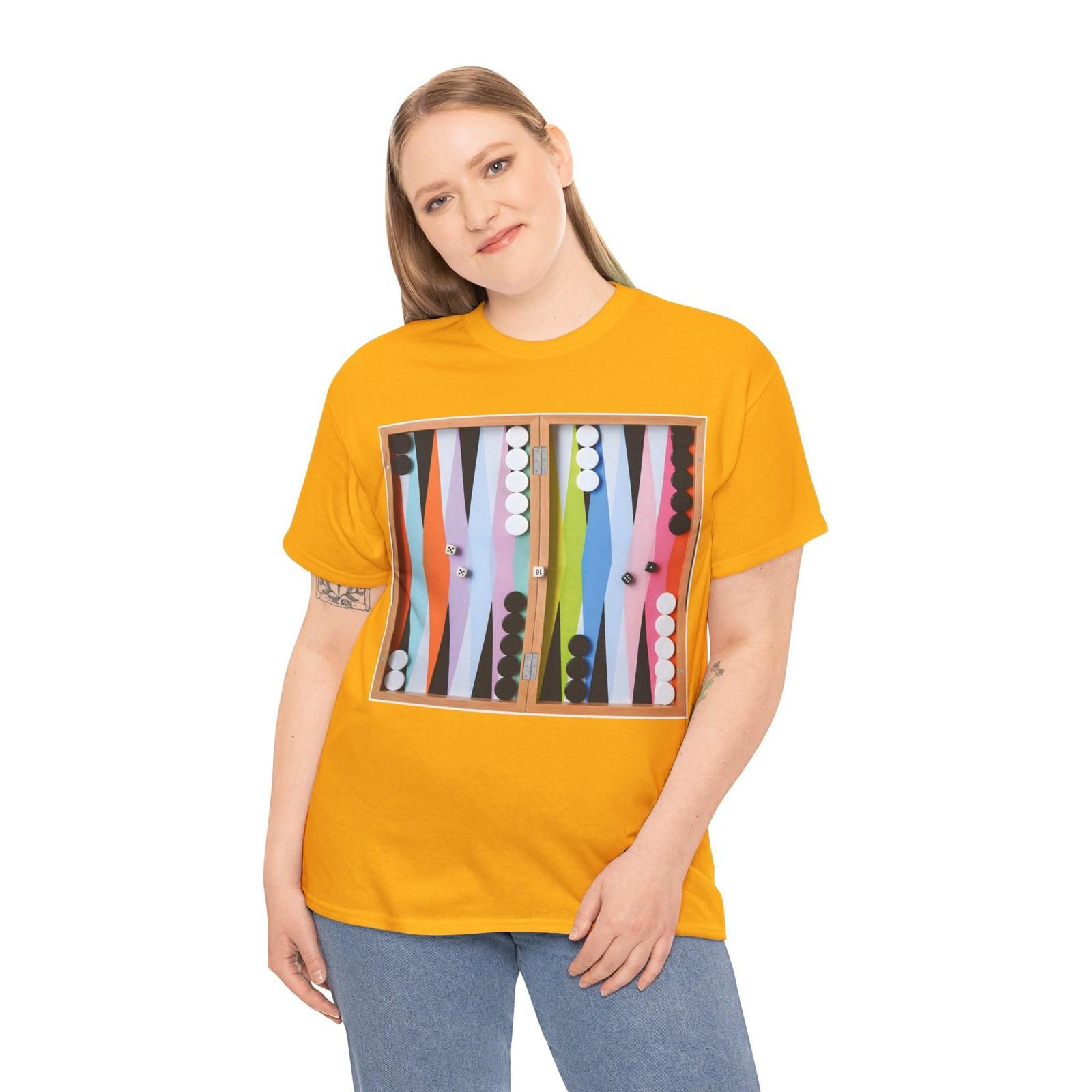Backgammon Board T-Shirt Mens Womens Tees Top board game checkers chess S