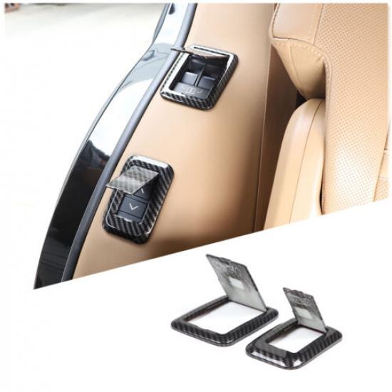 ABS Carbon Seat Side Adjustment Button Cover Trim For Range Rover Vogue +