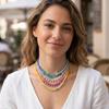 Boho Beaded Pendant Choker Vintage Women Necklace Elegant Clavicle Chain  Street Wear