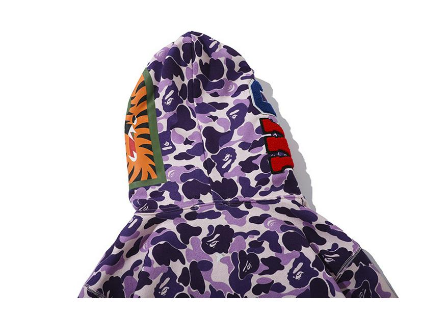 Herren Kapuzenpullover Lila Taro Hai: Herbst/Winter bestickter Reißverschluss-Sweatshirt mit Samtfutter für Teenager