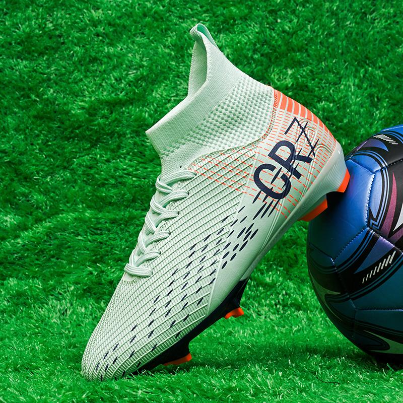 Training New Men Soccer Shoes Men Breathable Match Outdoor Casual Shoes Men Cleats Long Spikes Comfortable Football Shoes Men