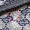Gucci Old Gucci Shoulder Bag Vintage Navy Blue GG Canvas Women Used