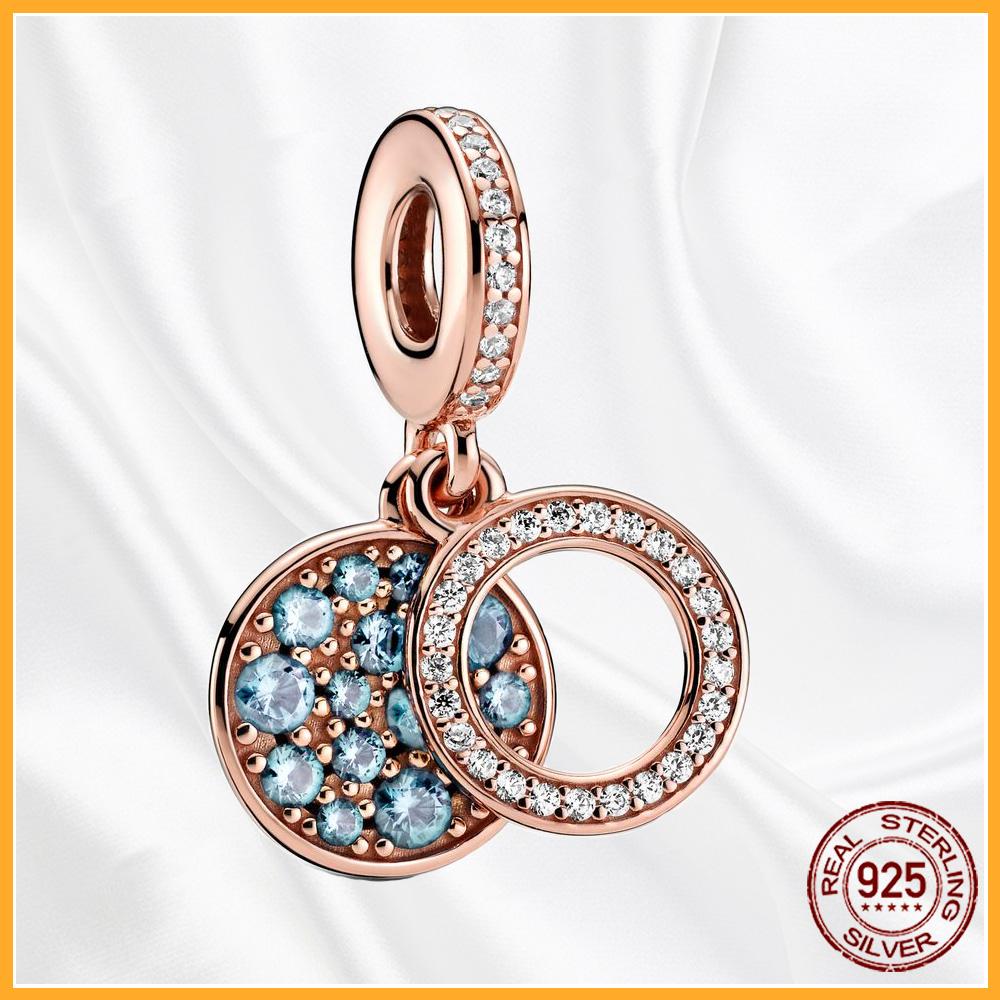 Authentic Copper Metal Heart Tree Sparkling Dangle Charm Bead Components Designed For Authentic Original Bracelet High Quality Fine Jewelry Bead