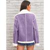 New Winter Women's Fashion Lapel Fleece Jacket, Warm Casual Thickened Outerwear Coat for Crossbody