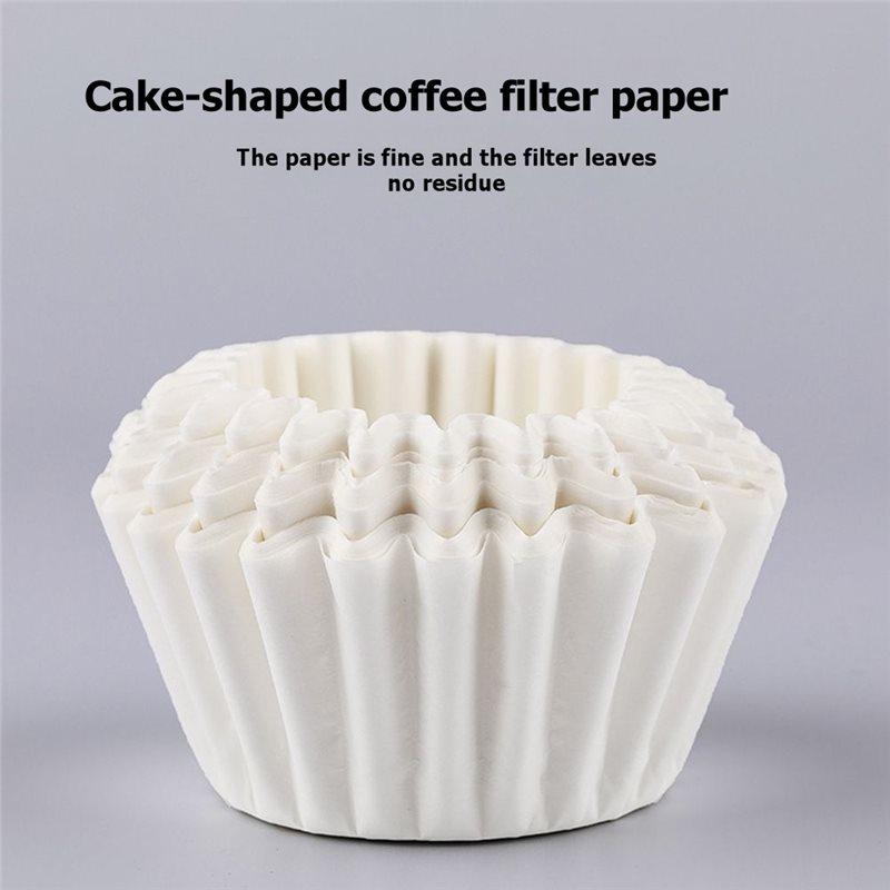 A25F-Premium Quality 100 Pcs 5 To 6 Cup Commercial For Coffee Filters Large For Coffee Filters Big& Tall For Coffee Machines