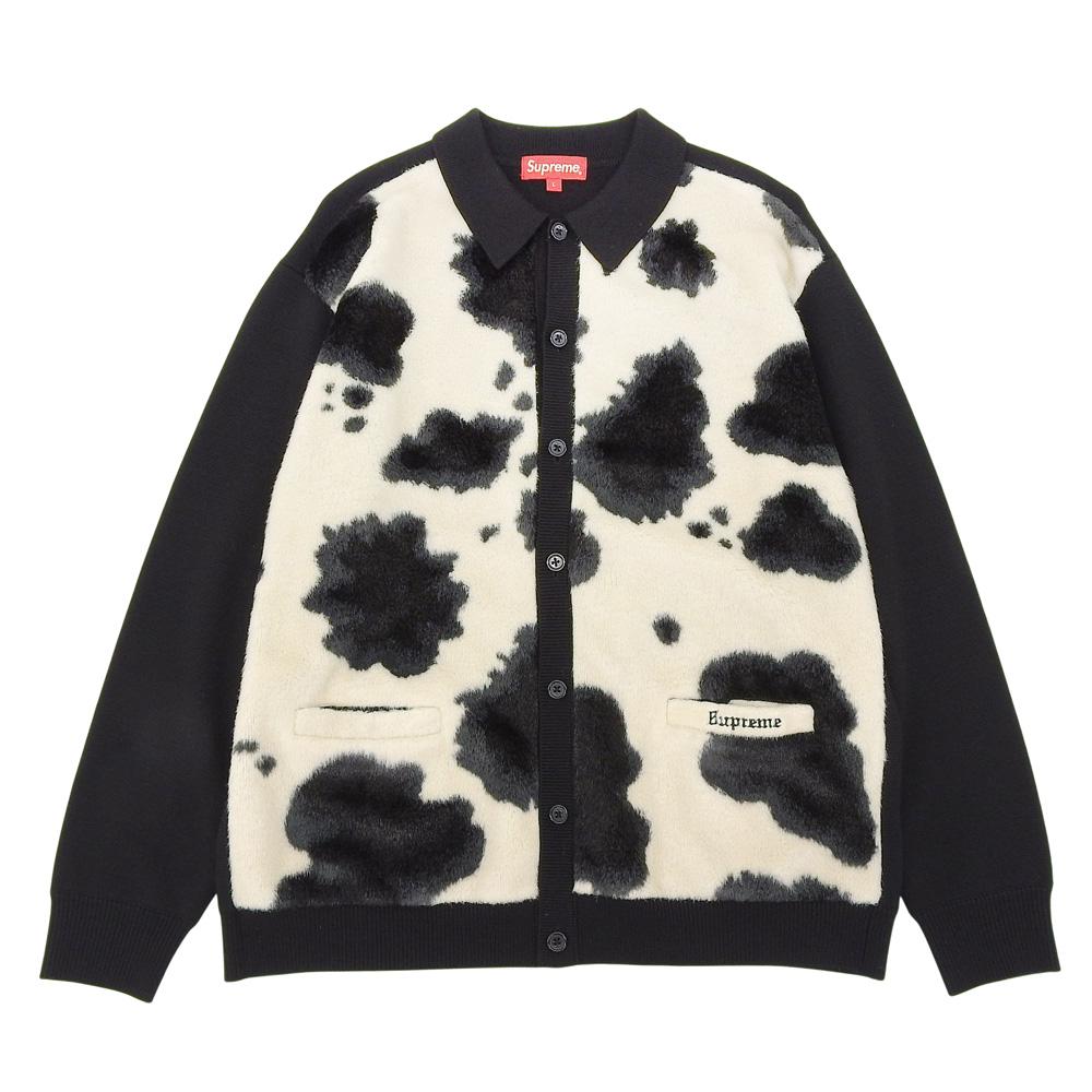 Supreme Excellent Condition Cow Print Cardigan, Cow Print, Mou Print, Men's, White X Black, Size L, 2021FW Tops L White / blackUsed