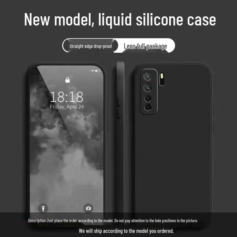 Honor 30s Simple Solid Color Liquid Full Coverage Drop Protection Soft Case - New Model