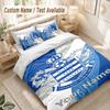 Custom Name Bedding Set 3 PiecesQueens Park Rangers FC Print Duvet Cover + 2 Pillowcases Soft Bed Decor