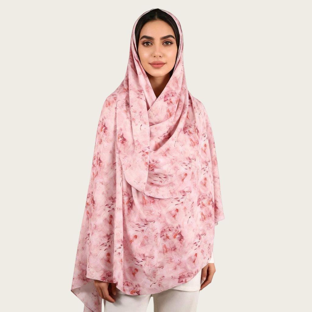 Super Soft Italian Elastic Watercolor Headscarf - 2026 Spring/Summer Collection