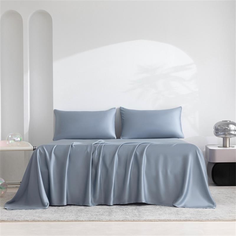 Reines Bambus Bettwäsche Set 4/6 Teile Luxus 100% Bio Bambus Bettwäsche Set Glatt Weich Spannbettlaken Oberlaken Kissenbezug Seidig