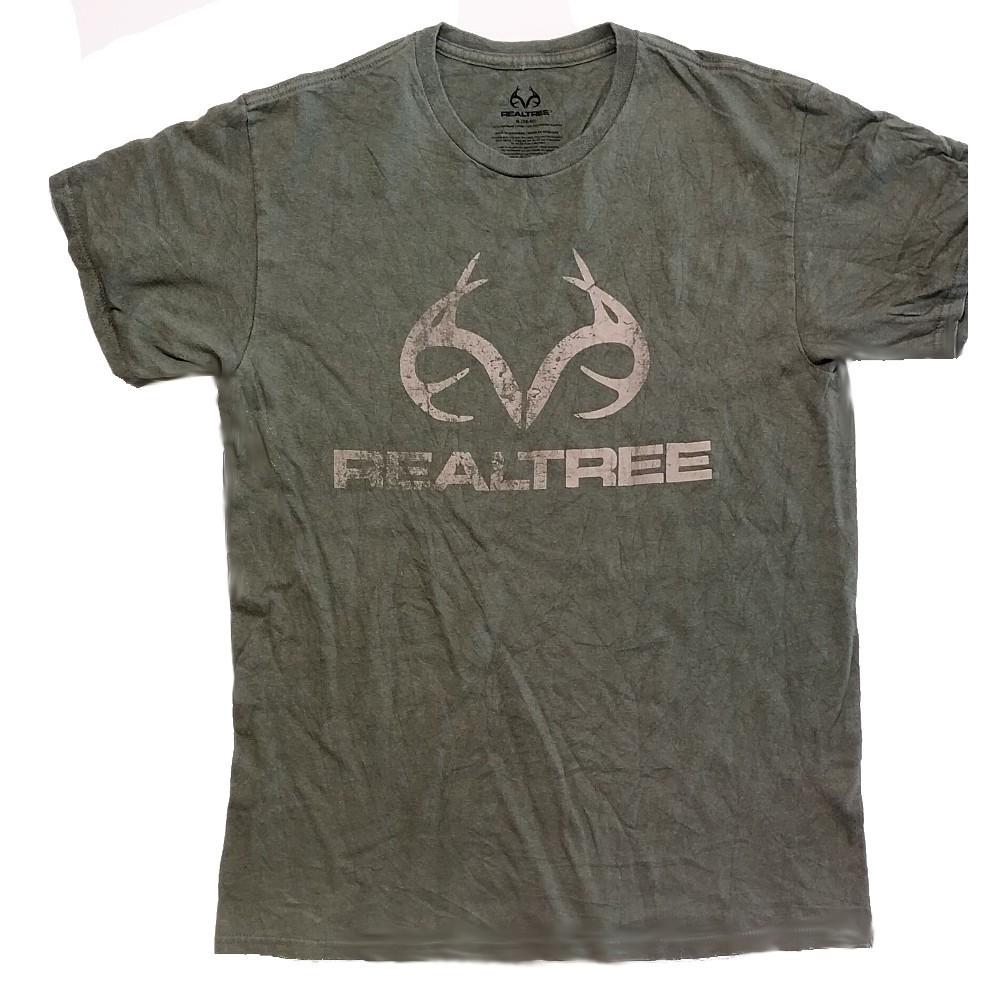 Футболка с состаренным логотипом Realtree - Унисекс, размер Medium XXXXL