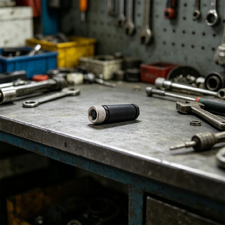 Secure M 8 Waterproof Plugs 3Pin / 4 Pin High Strength PA66 Housing For Stable Connection Protections Against Oils/Acids