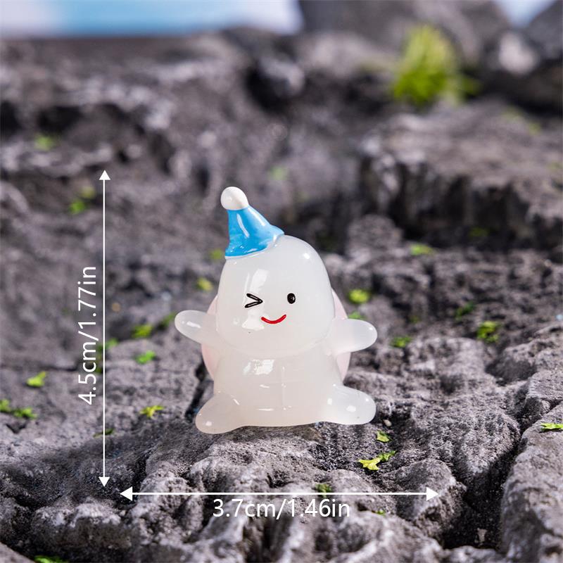 Cute Mini Luminous Kung Fu Turtle Micro Landscape Ornaments Car Home Decoration Glowing In Dark Turtle Toy DIY Accessories Gifts