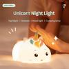 LED Night Lights Reindeer Silicone Night Lamp USB Charging Sleeping Lamp Timing Room Decor Christmas Gifts Led Lights For Kids