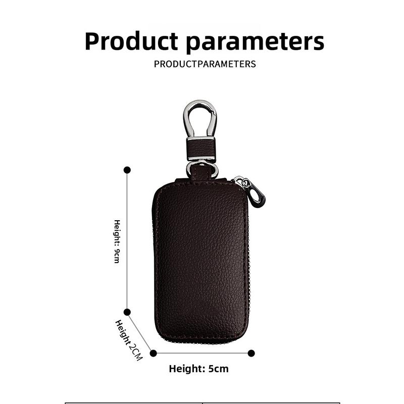 Car Key Bag Zipper Key Storage Protection Storage Bag For Mitsubishi Outlander Lancer ASX Pajero Delica EVO Triton Mirage Parts