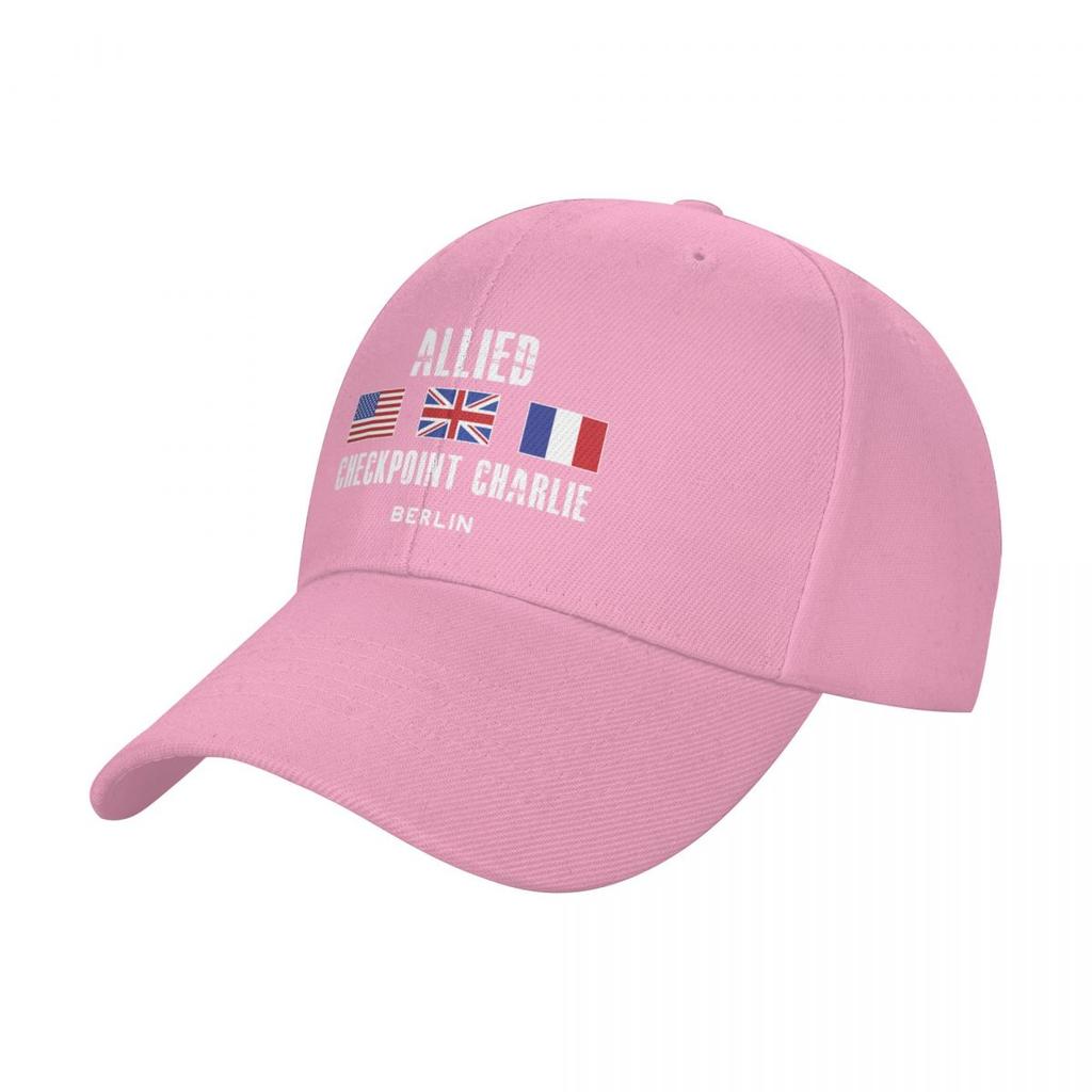 Allied Checkpoint Charlie Sign Berlin Baseball Cap Sports Cap Hat Man For The Sun funny hat Girl Men's