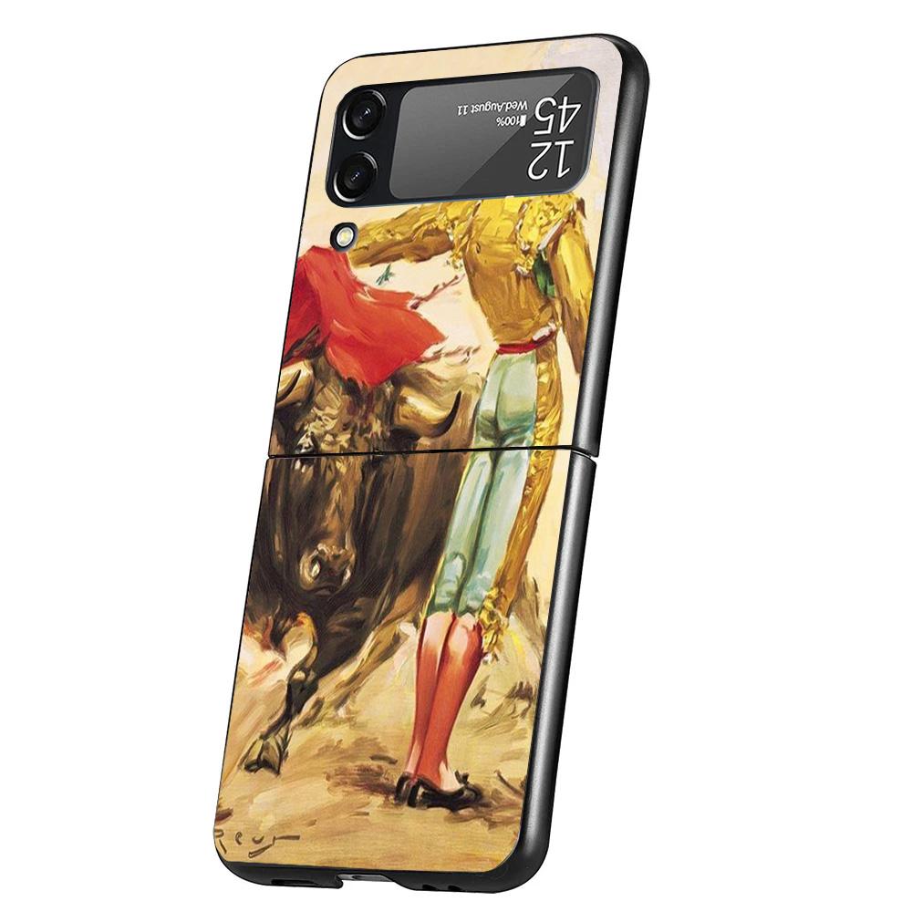

Bullfight Bull Fighter Matador Phone Case For Samsung Galaxy Z Flip 7 6 5 4 3 5G Cover ZFlip7 ZFlip6 ZFlip4 ZFlip5 ZFlip3 Coque Samsung Z Flip 7