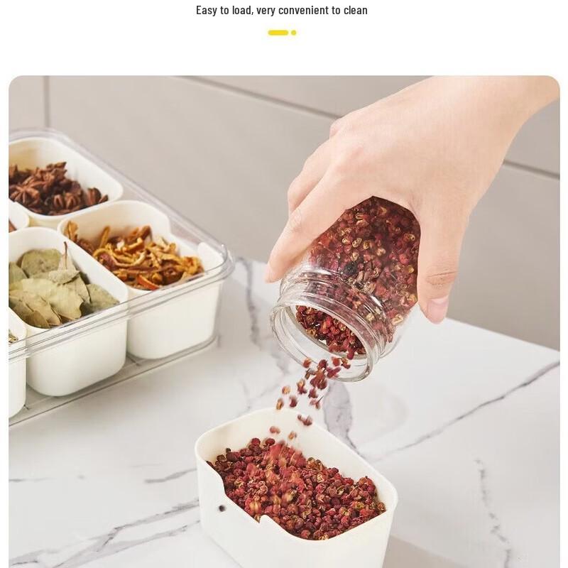 Wutuo Portable Clear Sealed Spice Organizer