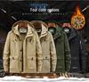 Men's Plus Size Winter Workwear Jacket - Fleece Lined, Thick, Multi-Pocket, Hooded