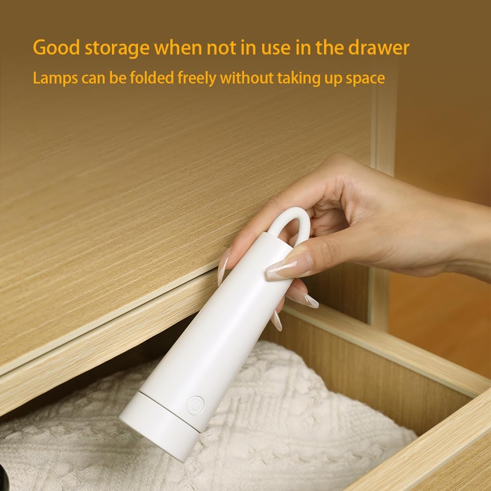 Wall Mounted Reading Light Rechargeable Magnetic Book Lights Flexible Gooseneck Reading Flashlight Desk Lamp
