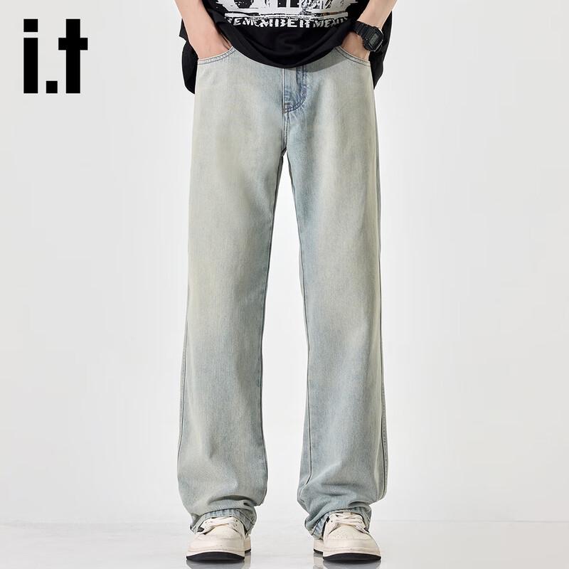 Izzue IT Men's Street Style Straight-Leg Jeans