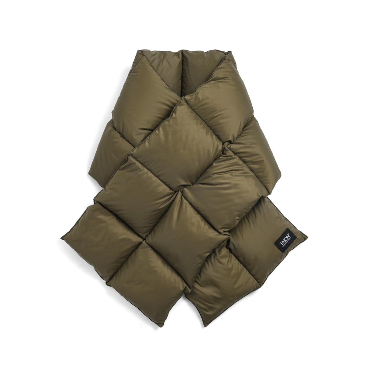 

Taion Унисекс Горный Объемный Пуховый Шарф R201VMT оливковый